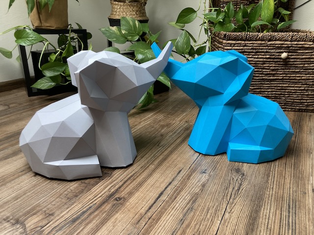 Slon Bimbo Bumbo - modrý